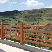 <b>广州仿木栏杆厂家 仿木护栏生产商供应 艺高景观水泥护栏价格</b>